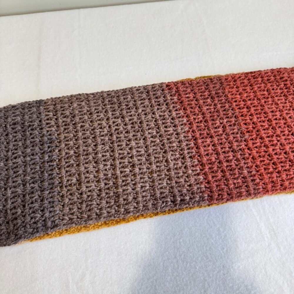 HANDMADE Crochet V-Stitch Infinity Scarf NWT One of a Kind - Picture 10 of 14